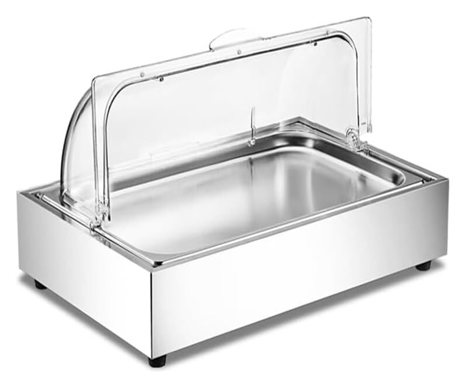 Étagère à épices en acier inoxydable avec couvercle transparent
