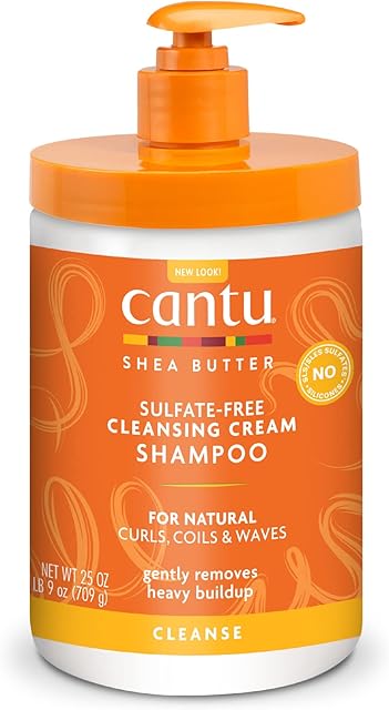 CANTU Sulfate-Free Cleansing Cream Shampoo Salon Size, Fresh, 709 g (packaging may vary)