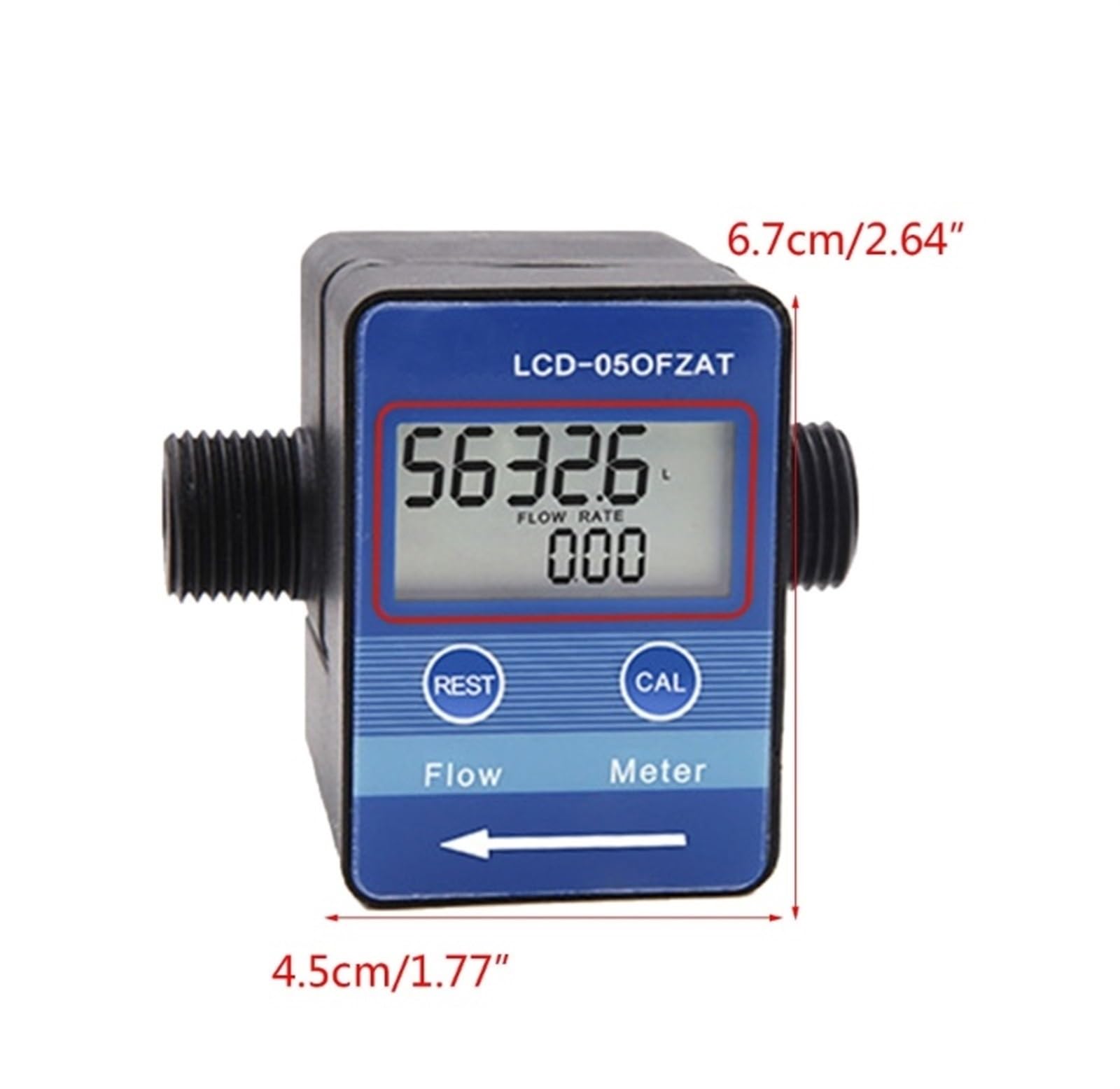 Flow Sensor Meter Digital Pipeline Water Flow Flow Meter Portable Digital Flow Meter Electronic Liquid Flow Meter
