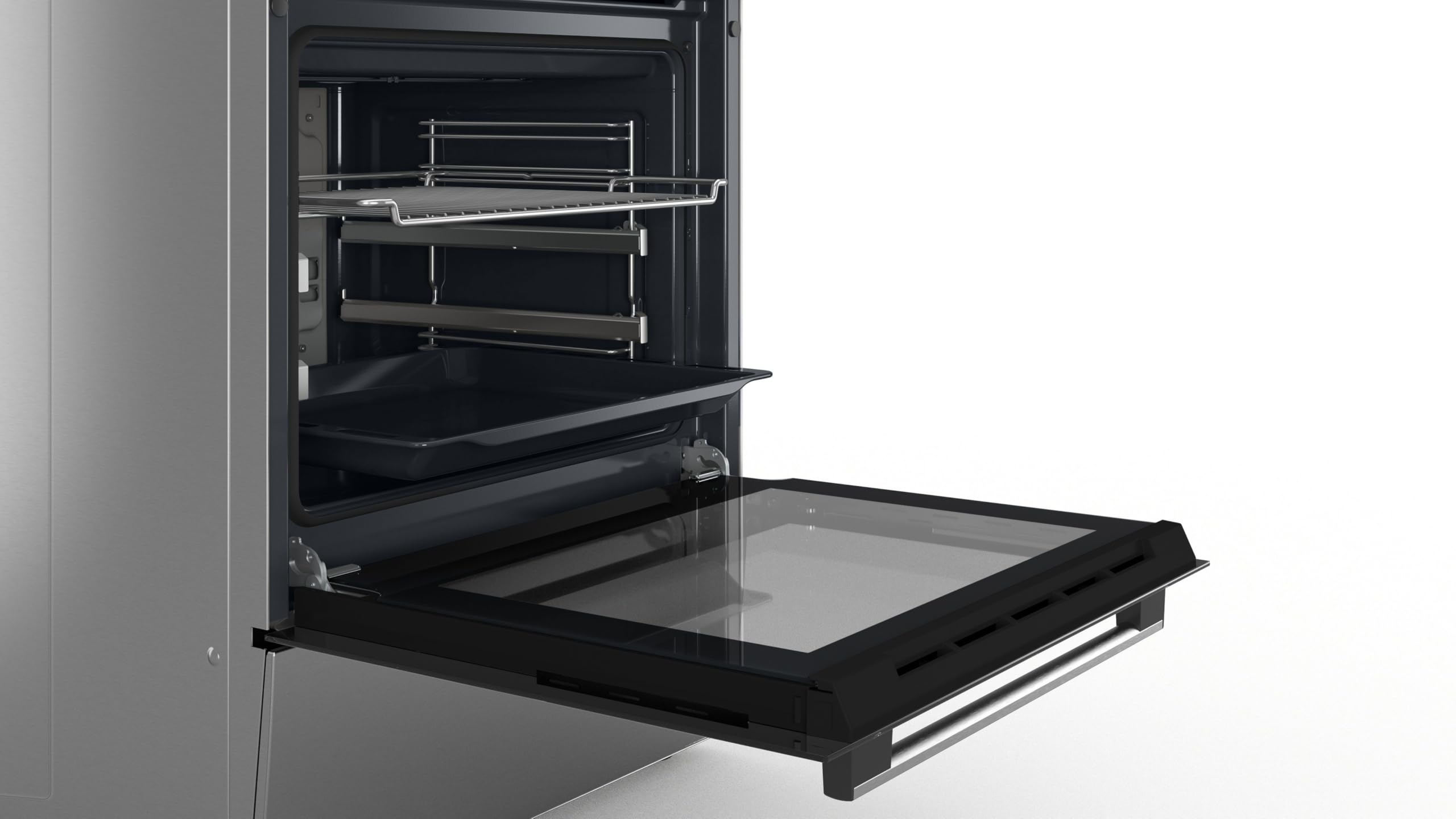 Bosch Serie 4 HKR39C250 Elektro-Standherd 60 cm EcoClean Direct 3D Heißluft LED-Display