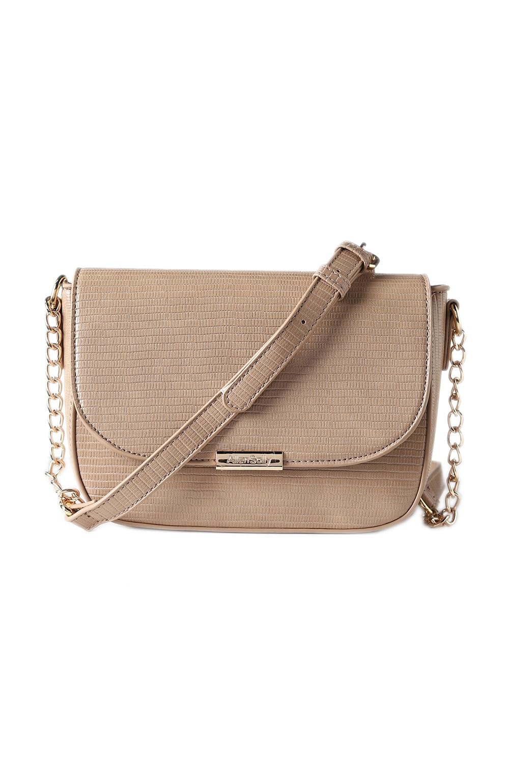 Allen Solly Womens Solid Sling Bag,Beige (B0D18215FY) Amazon Price History, Amazon Price Tracker