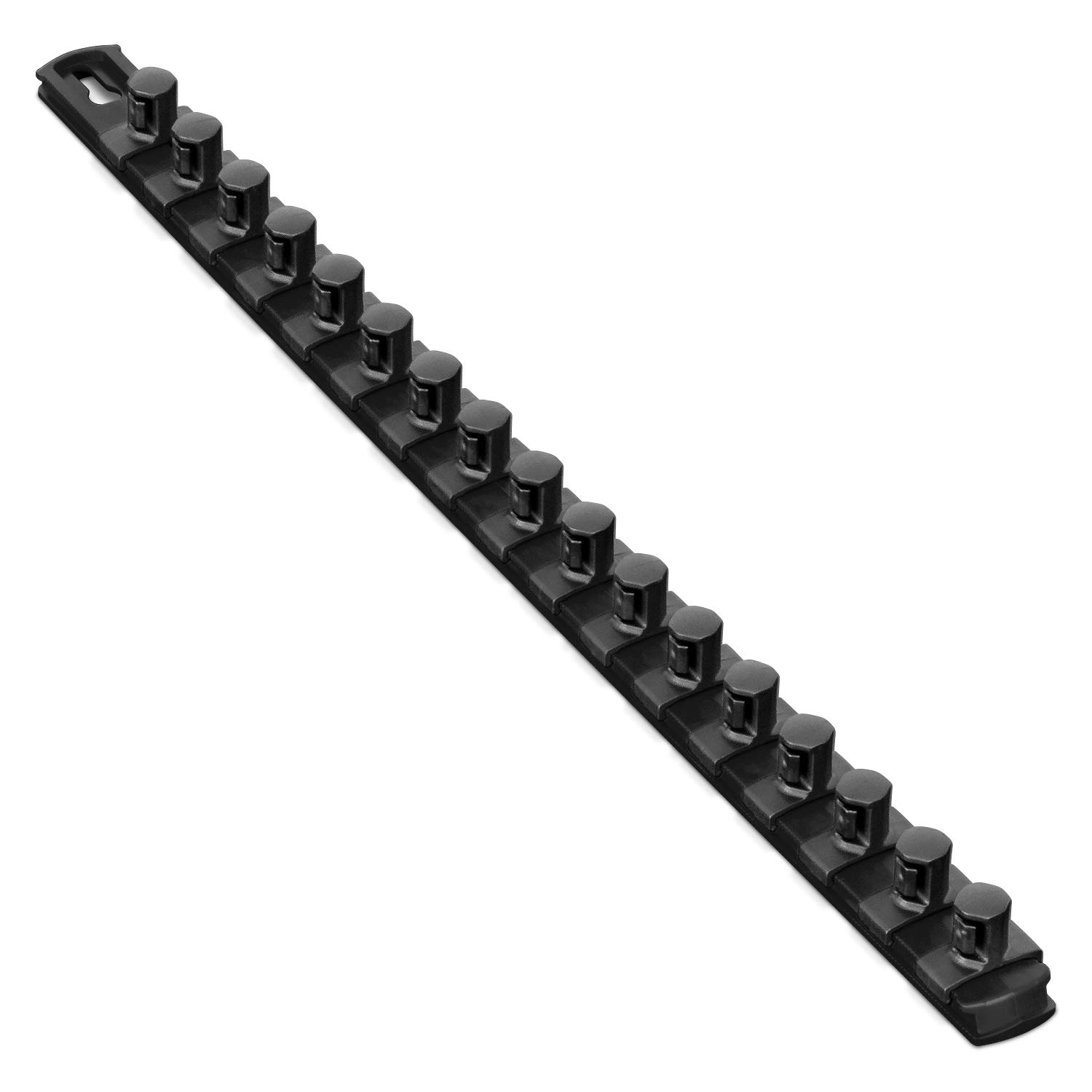 Ernst Manufacturing - 18 Mag Socket Org Blk 1/2 Dr Twist Lock Clips (8422M)