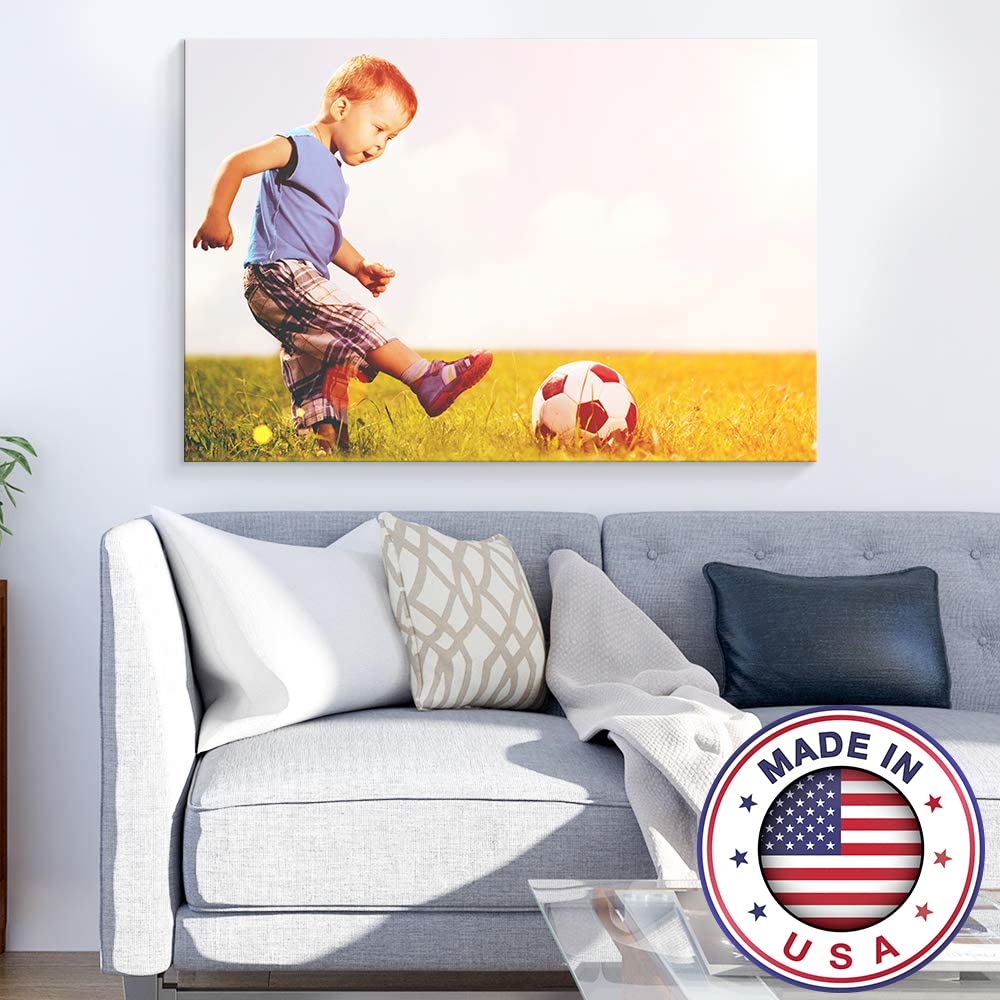 NWT Custom Canvas Prints with Your Photos for Kids Aging, Personalized Canvas Pictures for Wall to Print Framed 11x14 inches