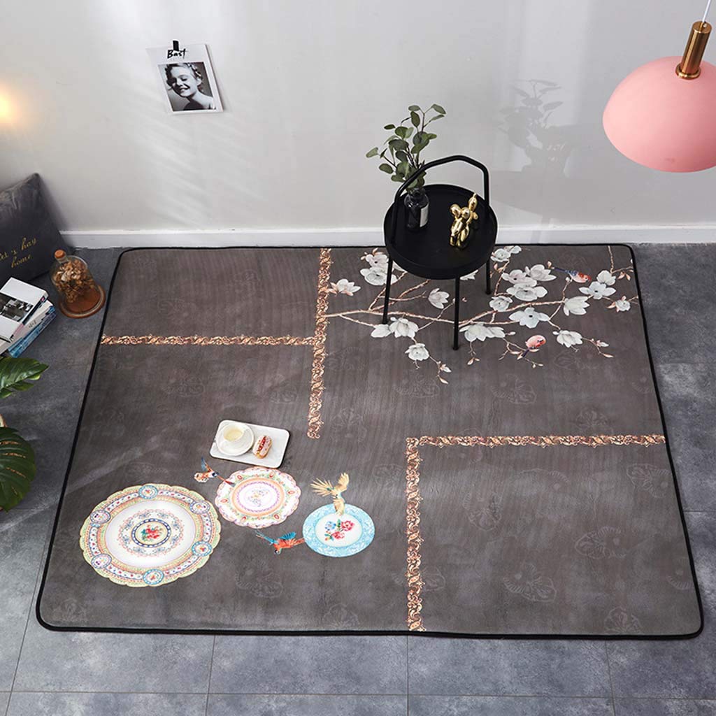 Tapis de salon moderne géométrique style simple pour chambre 80x185cm