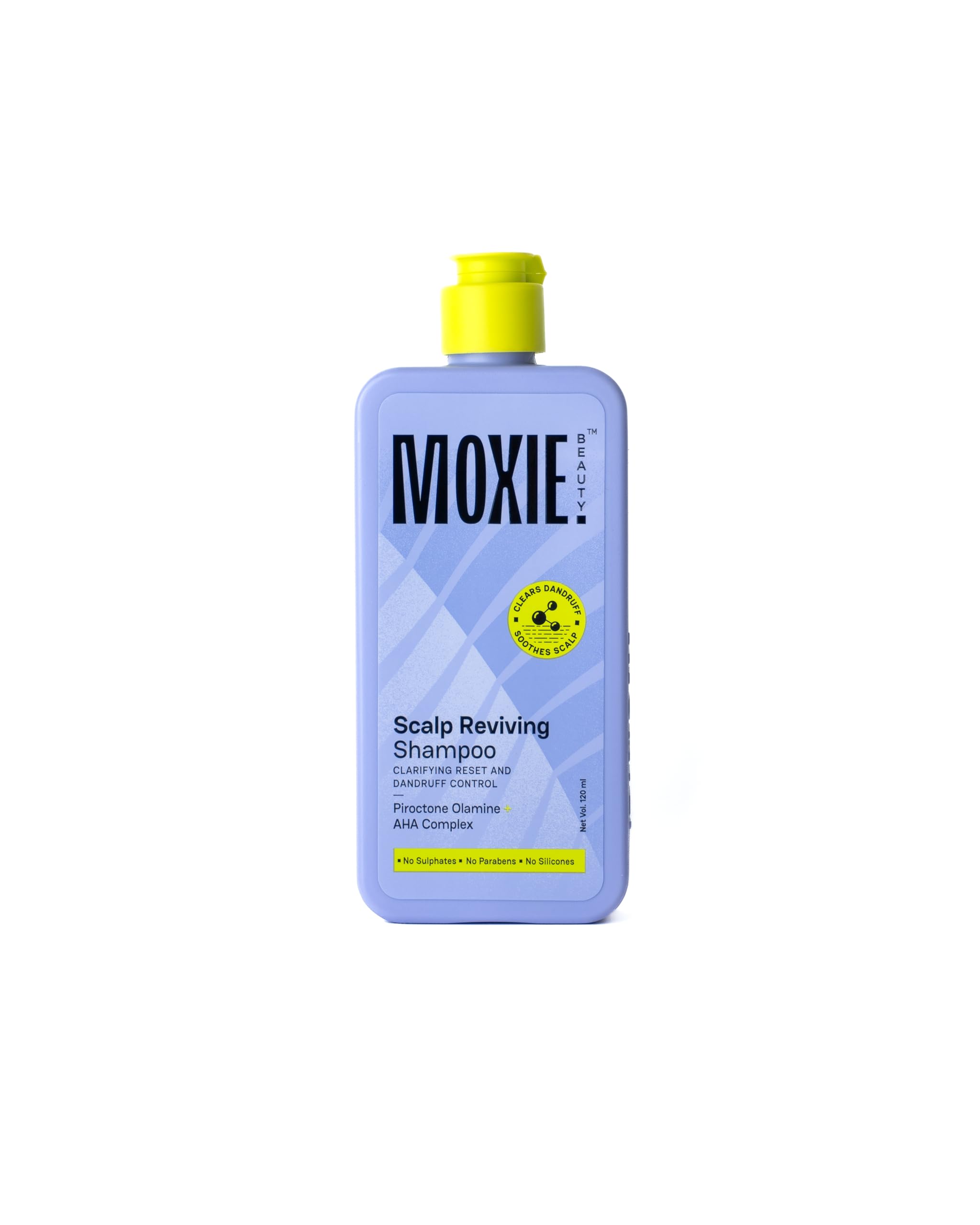 Moxie Beauty Scalp Reviving Anti-Dandruff Shampoo | AHA-BHA Anti-Dandruff Shampoo for Men & Women | Piroctone Olamine + AHA Complex | Clarifying Reset & Dandruff Control | Paraben, Sulphate & Silicone-Free | (120 ml)-image-14