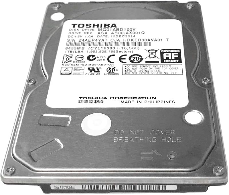 Toshiba MQ01ABD100V 1TB 5400RPM 8MB 2.5" Laptop Merevlemez SATA