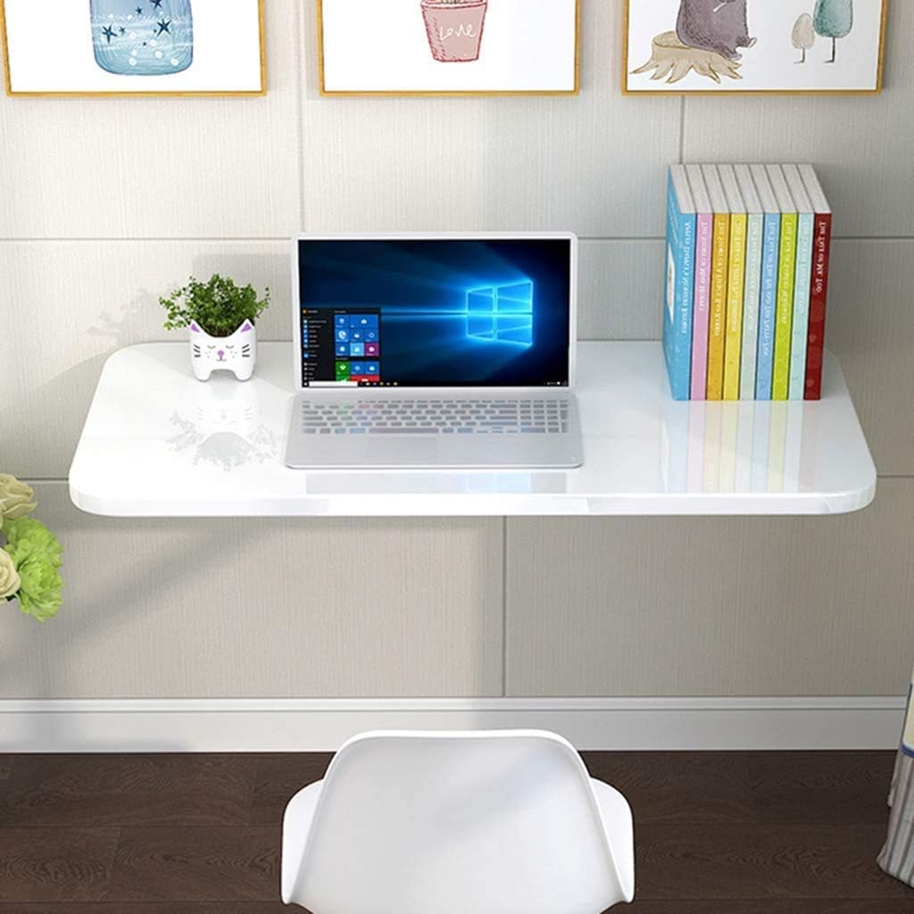 LUNEZY Wall Mounted Folding Folding Table Computer Dining Table Dining Table Hanging Folding Table Solid Wood Double Stand Wall Table Coffee Table