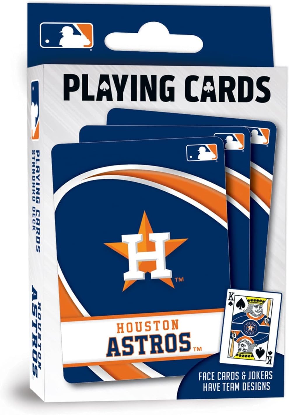 MasterPieces Officially Licensed MLB Houston Astros Playing Cards - 54 Card Deck for Adults