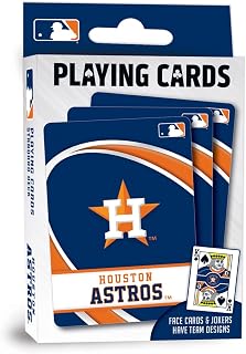 MasterPieces Officially Licensed MLB Houston Astros Playing Cards - 54 Card Deck for Adults