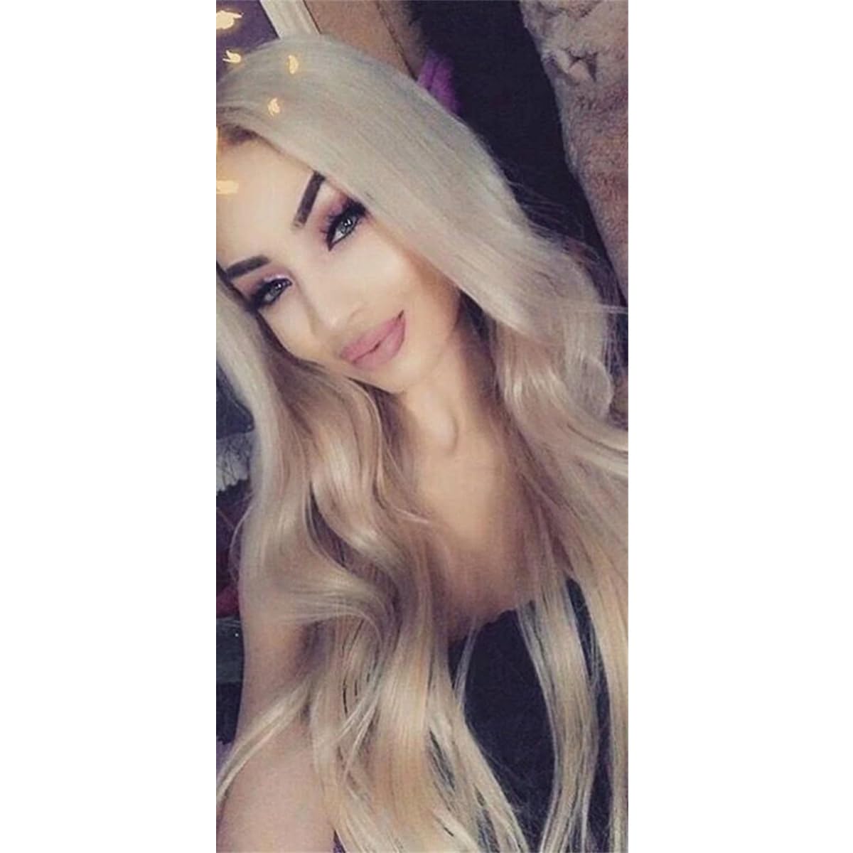 Kelsiop Ash Blonde Human Hair 13X4 Lace Frontal Wig Ombre Body Wave Lace Front Wig Transparent Lace Wigs For Women Human Hair