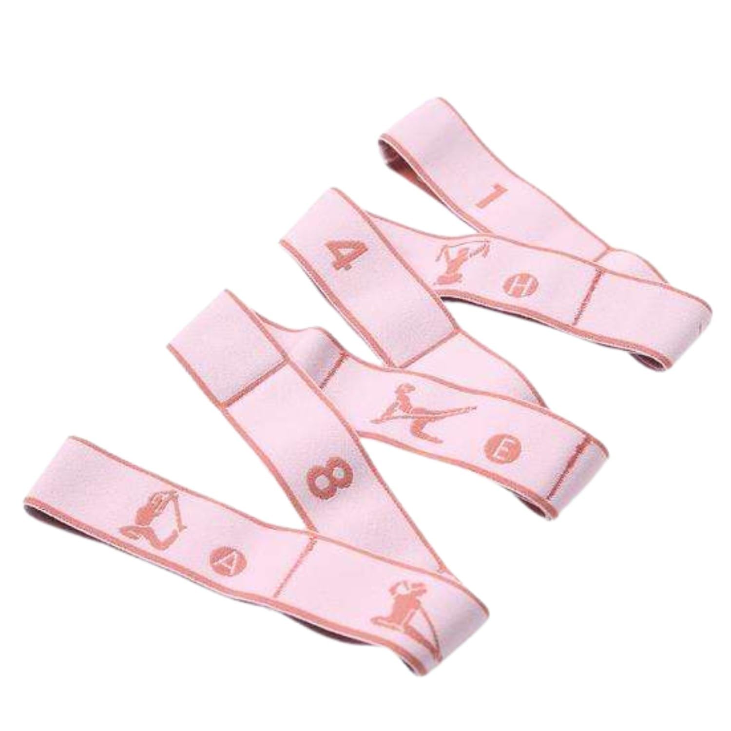Yoga Strap, 10 Loops Elastic Stretching Band, 85x4 cm, for Yoga, Pilates, Gymnastics, Physical Therapy, Flexibility and Rehabilitation Training-image-19