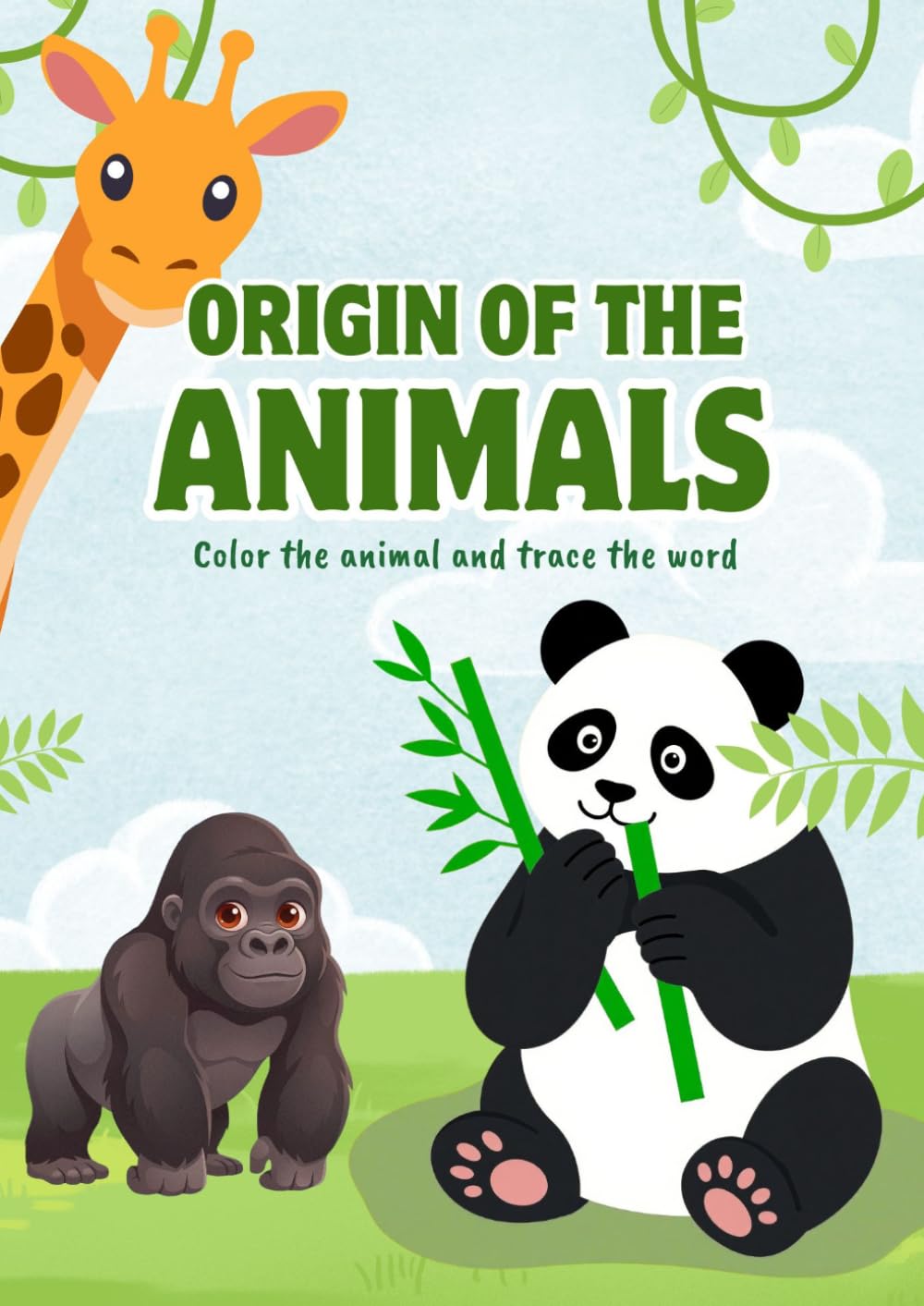 Animals Coloring Book For kids A to Z: color the animal, trace the letter and the word: This handwriting activity book includes: 26 pages 26 letter ... that will get them excited to color
