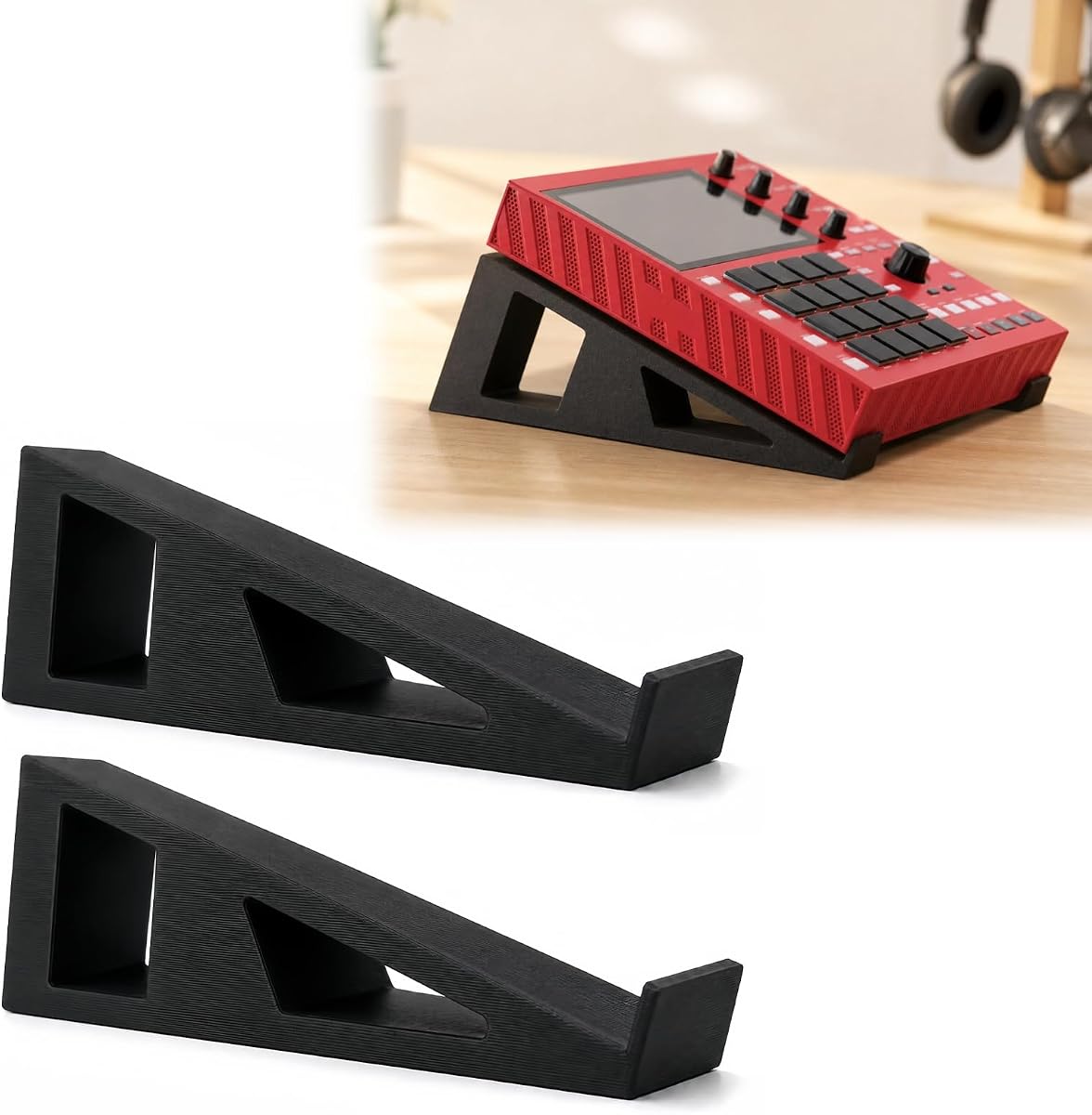 Tilted Desktop Stand Compatible with Akai MPC One/One+, Riser Holder for Music Production Gear, Studio Equipment Mount