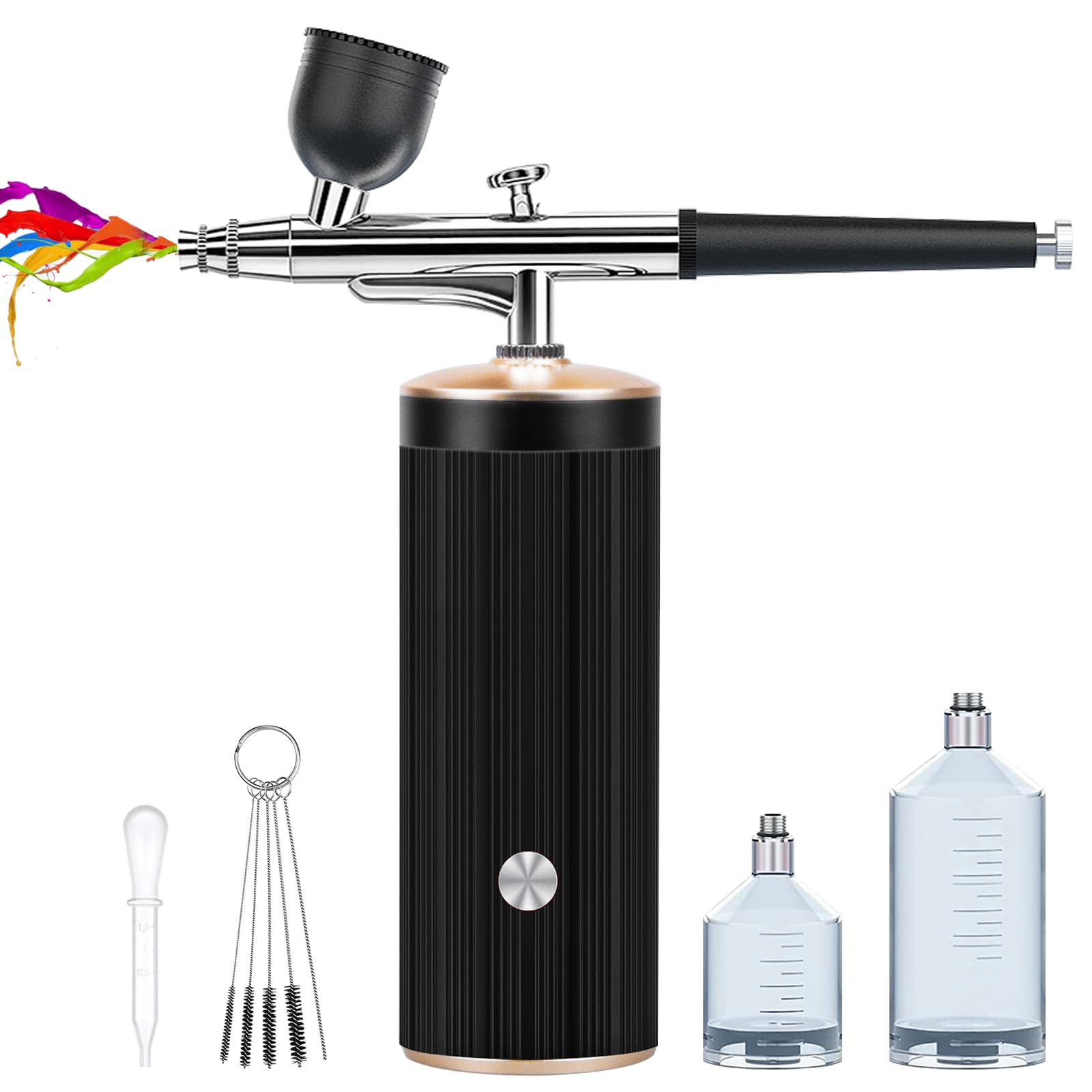 Airbrush Kit - Cordless Airbrush Compressor, Auto Handheld Airbrush Gun, Rechargeable,Portable Wireless Air Brush, Airbrush Machine for Nail Art,