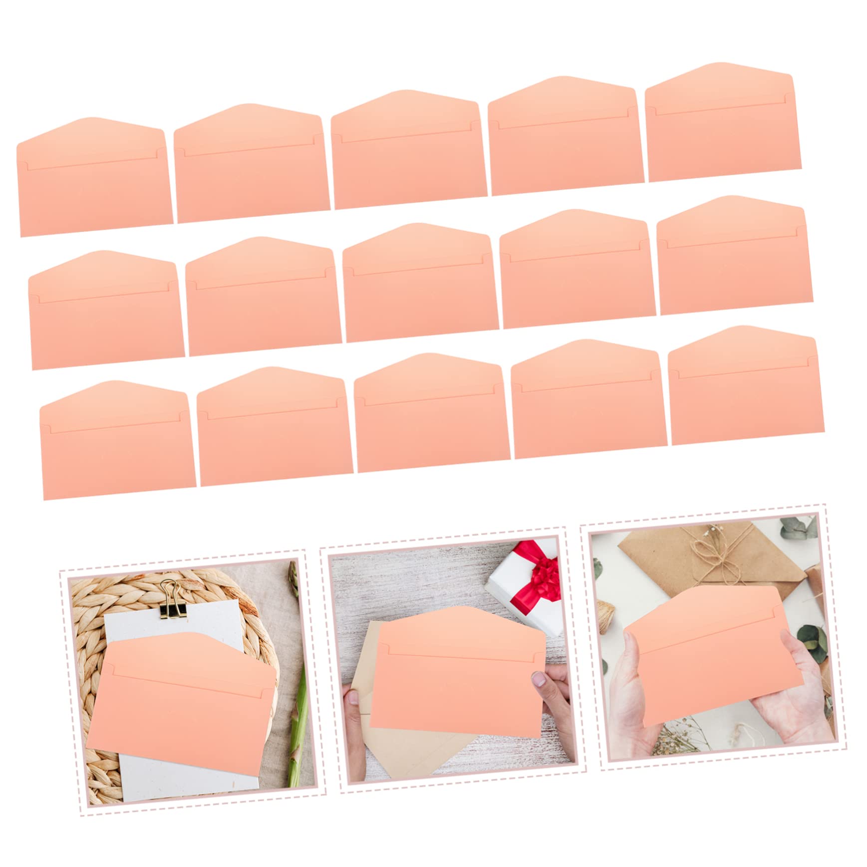 Buste per Inviti Decorative 50 Pezzi in Carta Iridescente Rosa