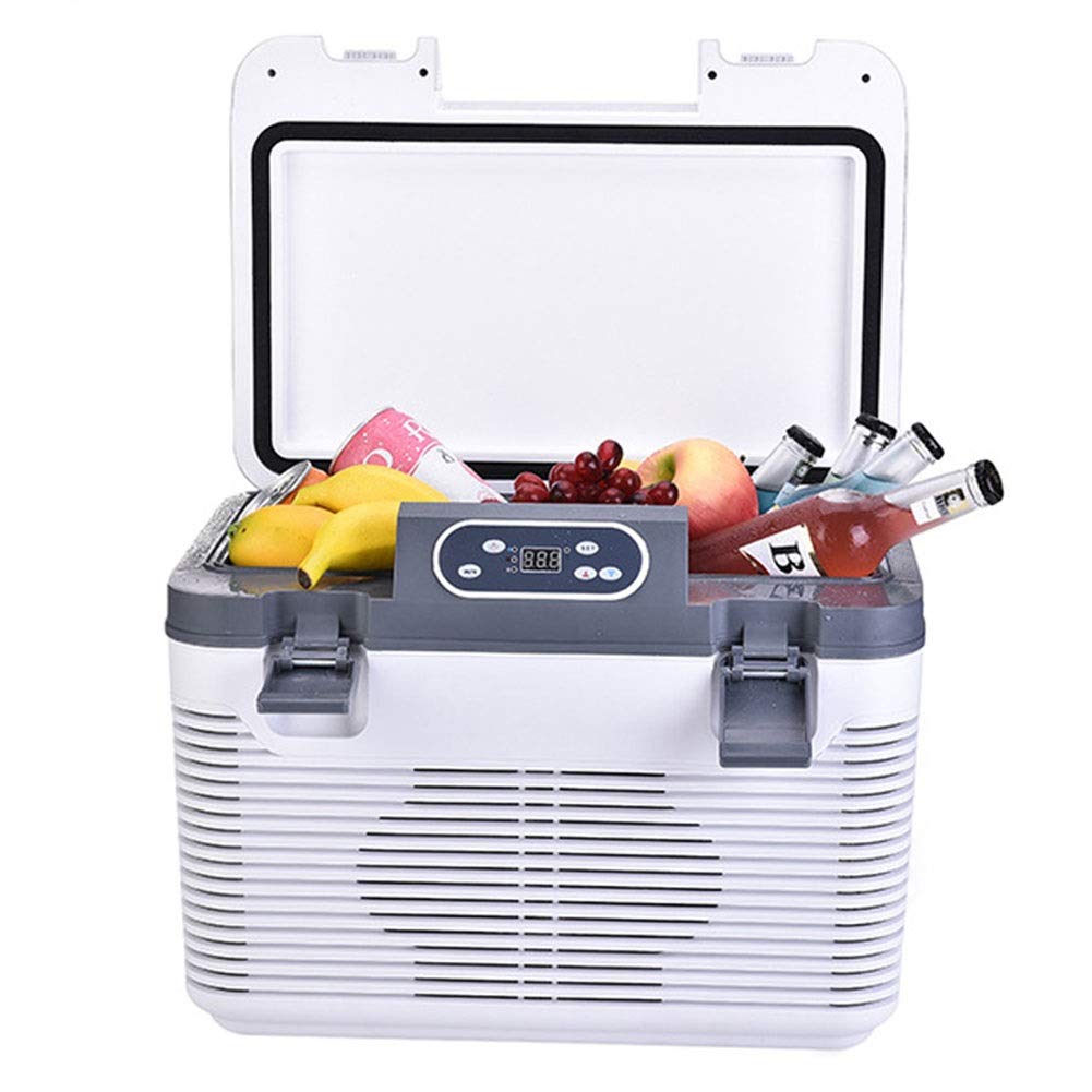 Mini Frigo Portatile Termoelettrico, 19 Litri Frigorifero Portatile per Auto, 12 V / 24 V / 220 V Camion Frigorifero Congelatore
