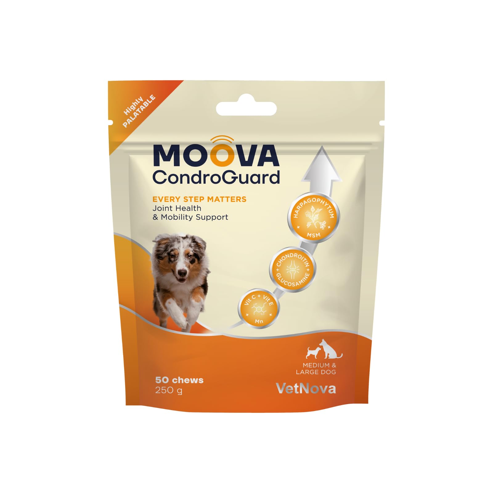 VetNova MOOVA® CondroGuard Medium & Large Dogs 50 Chews