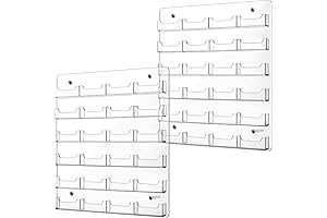 Clear Acrylic Business Card Wall Mount Display Holder