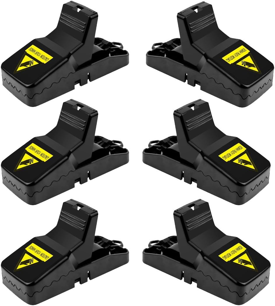 Acerich Mouse/Rats Trap, Rats/Mice Trap That Work Humane Power Rodent Killer 100% Mouse Catcher [Quick & Effective & Sanitary] Safe for Families and Pet - 6 Pack