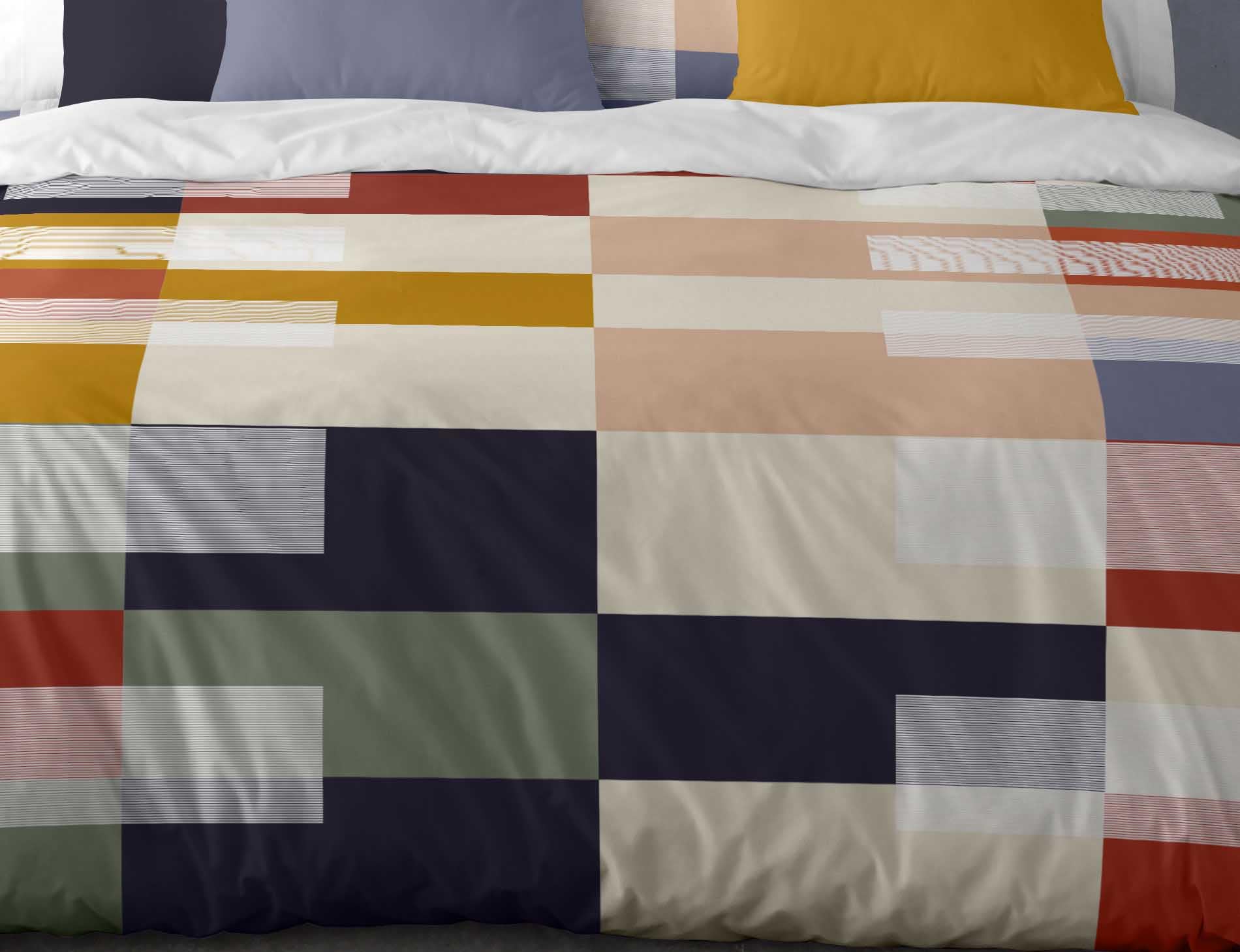NATURALS Funda Nordica Cama 135, 100% Algodón, Juego de Funda para edredon 220x220 cm + 1 Funda de Almohada 45x155, ROZKO