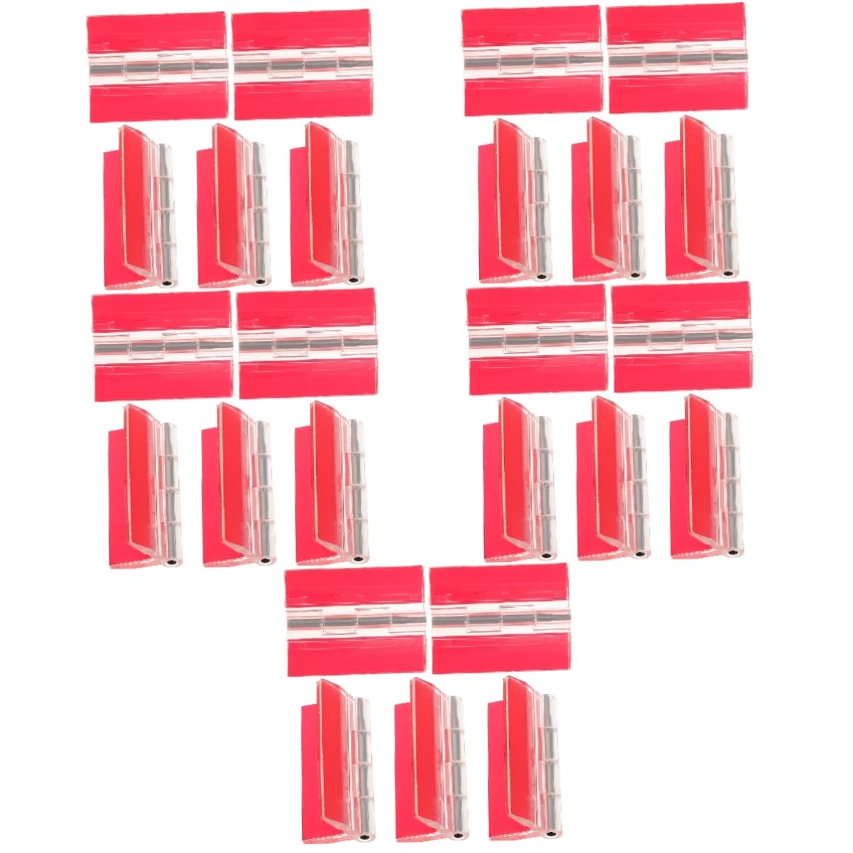 Charnières piano transparentes auto-adhésives UKCOCO pour assemblage de meubles DIY