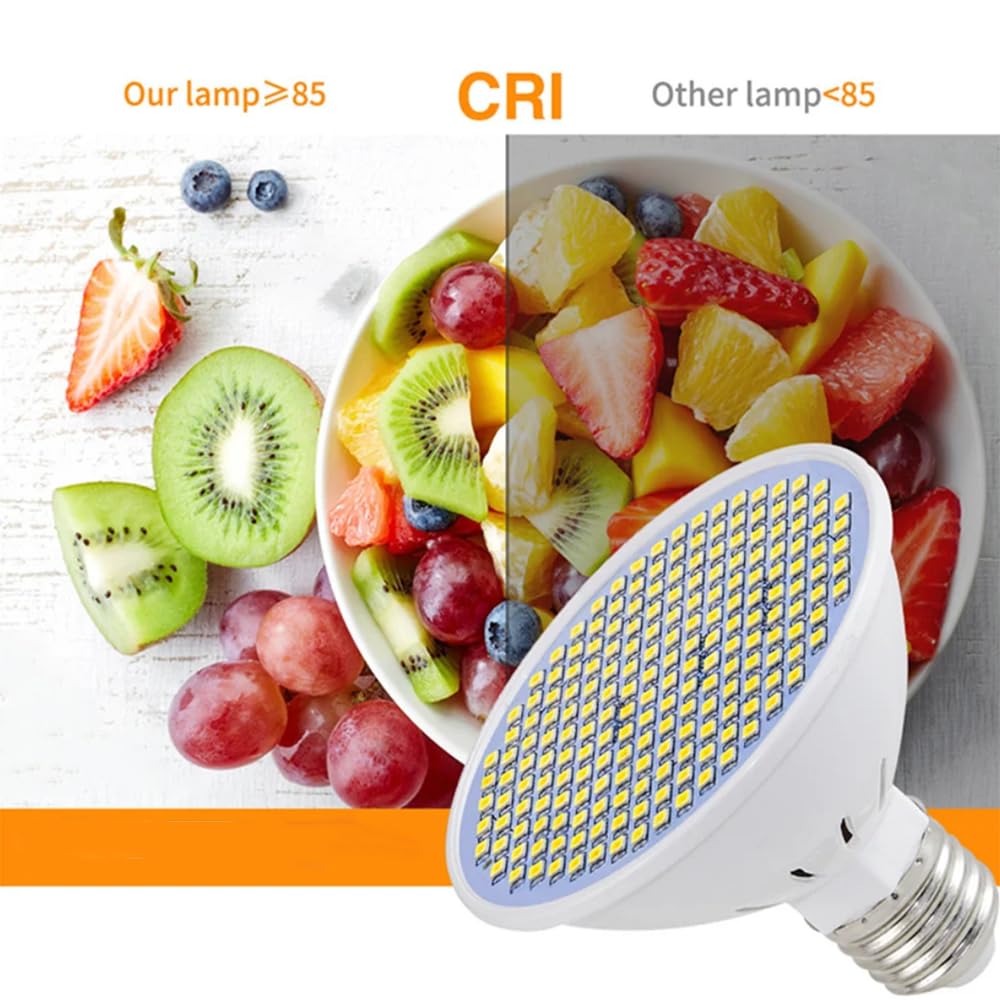 6 Bombillas LED E27 de 110 V y 220 V, Bombillas de bajo Consumo para iluminación del hogar y la Sala de Estar, Blanco frío, 300 LED.