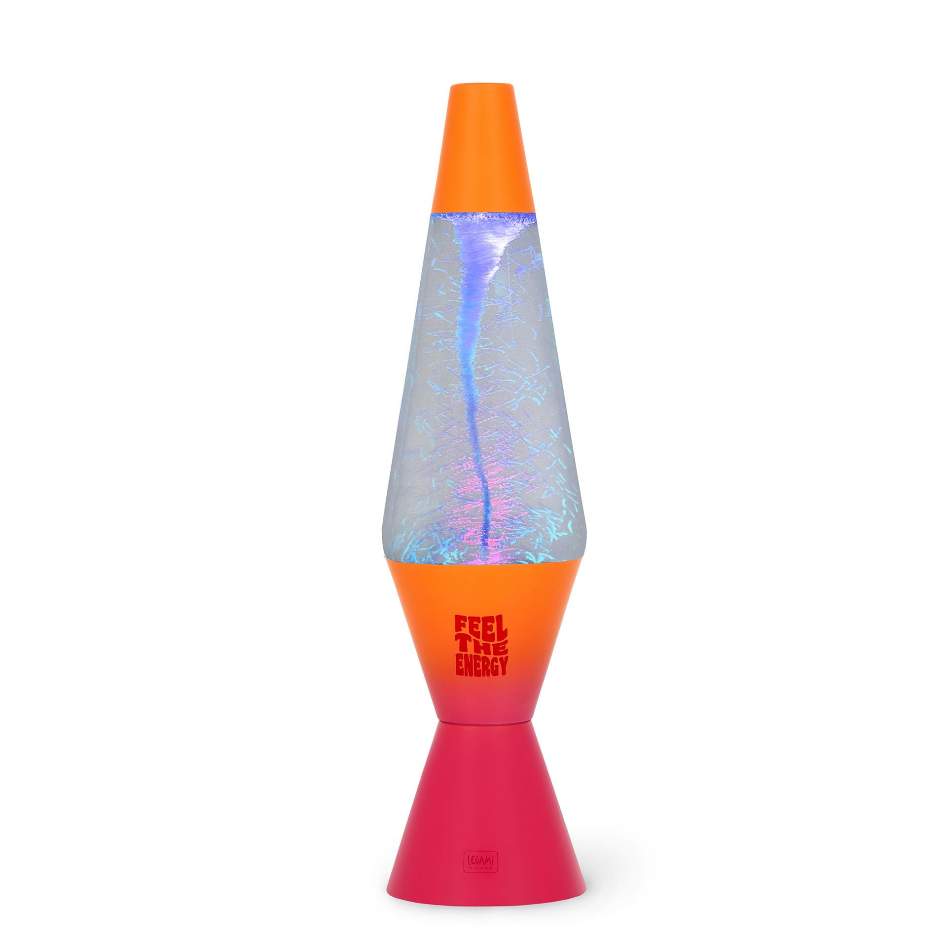 Legami - Lámpara LED Tornado Feel The Energy, luz multicolor, efecto luminoso, cable de alimentación USB/DC incluido, solo para uso interior, 9 x 37 cm