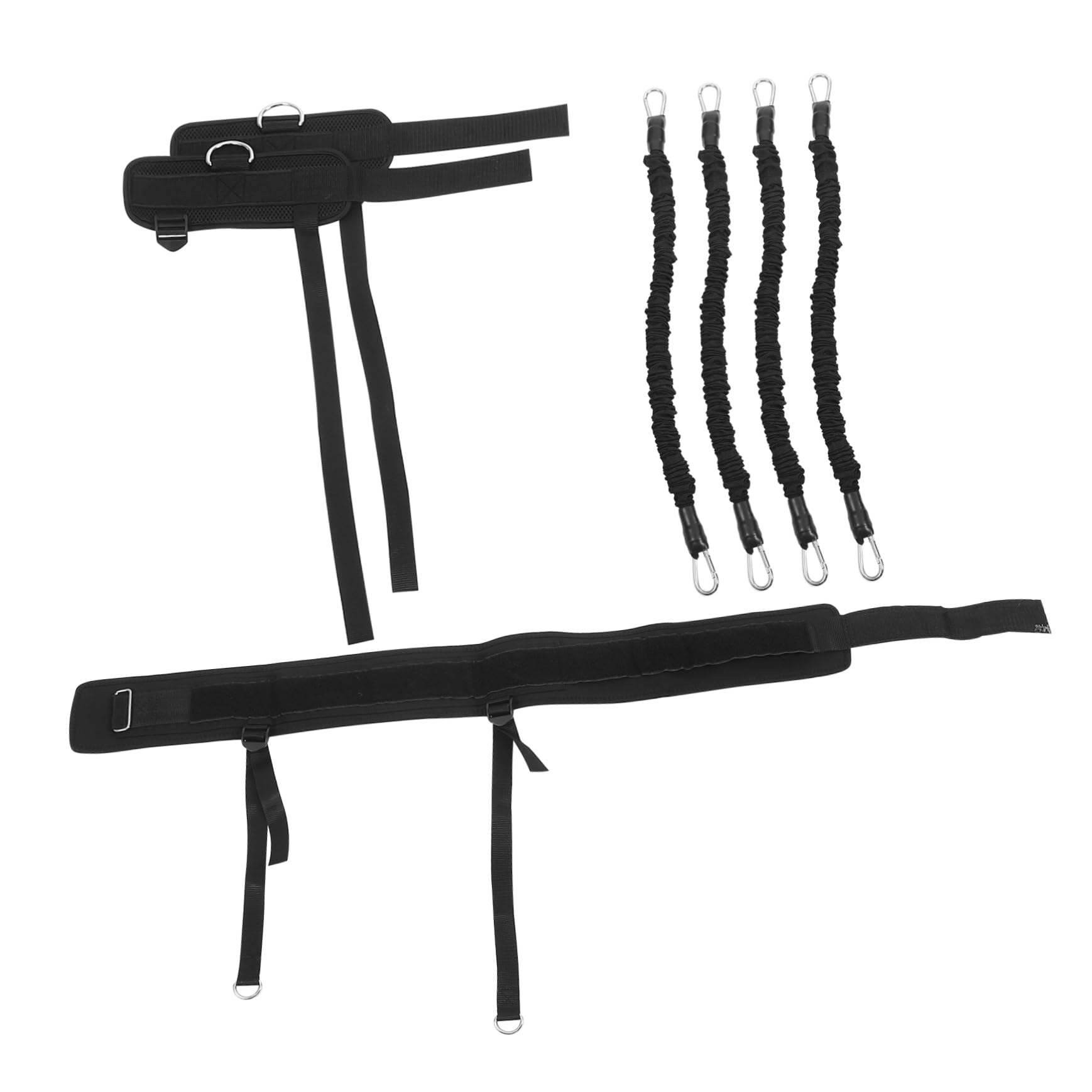 ibasenice 1ensemble Bandes De Résistance pour Entraînement Équipement De Fitness pour Jambes avec Sangles De Cheville Portables Accessoires à Et Salle De Sport