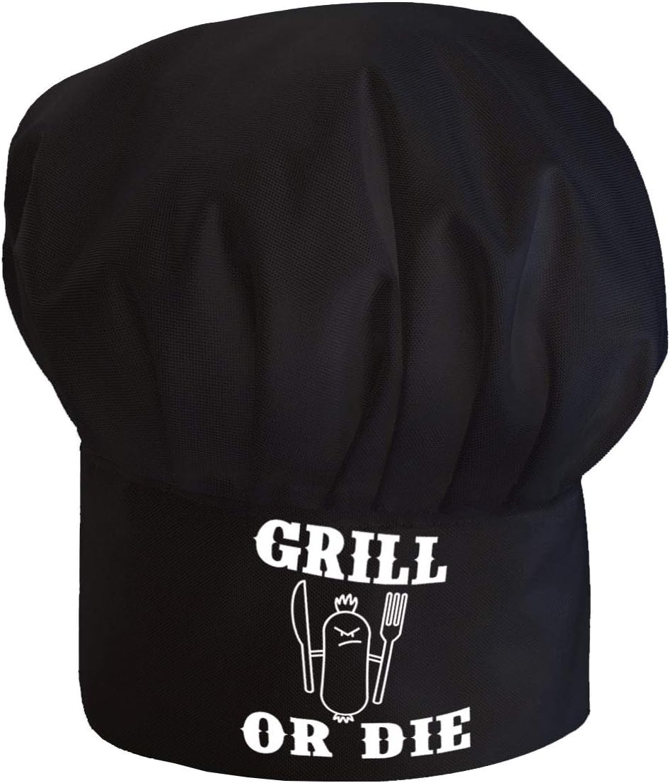 Chapeau De Chef Personnalisable Brodé - Choix Couleur, Texte Personnalisé, 65% Polyester 35% Coton