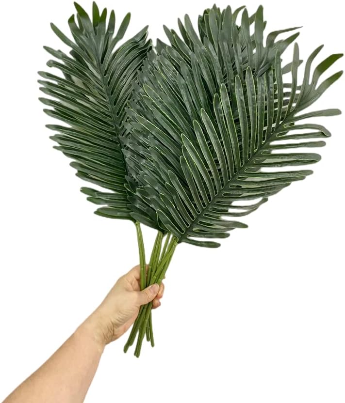 Vailla - 3 Feuilles Palmier Tropical Bois - Style Bohème Pour Salon Décoration Murale 3D