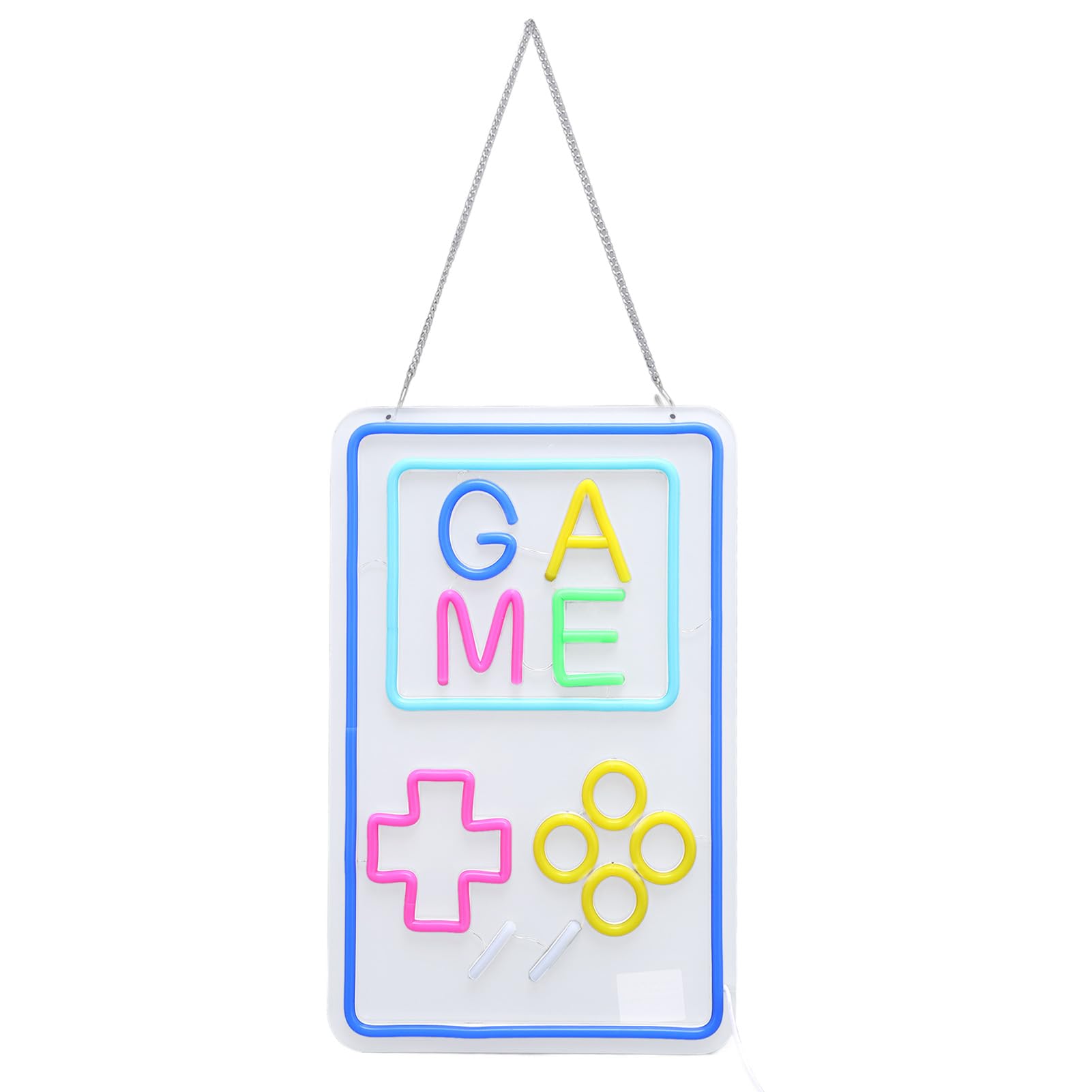 Neon do gier akrylowy LED z możliwością przyciemniania przenośna konsola do gier USB lampa neonowa dekoracje ścienne dla nastolatków chłopcy sypialnia pokój gier Party Decor Retro