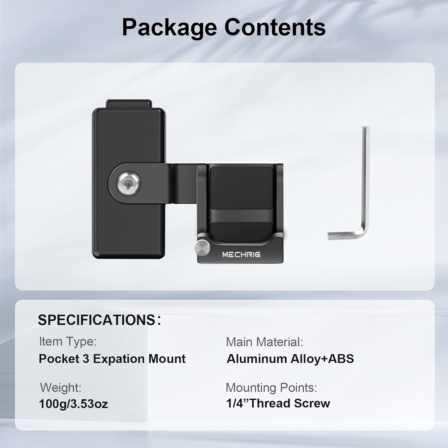 Multifunctional Metal Cage & Phone Holder Kit for DJI OSMO Pocket 3, with Cold Shoe, 1/4" Thread for Selfie Sticks or Mini tripods, MR79024 - Image 7