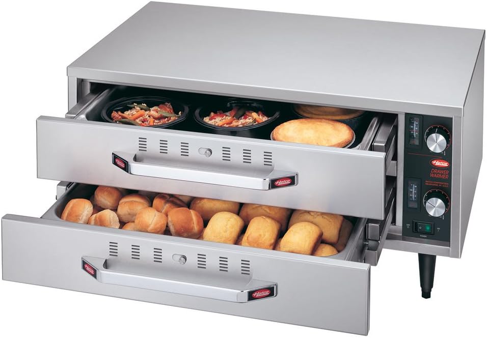Hatco HDW-1R2 Warming Split Drawer Unit, Free Standing, Two Drawers, Includes (1) Standard 2-1/2"