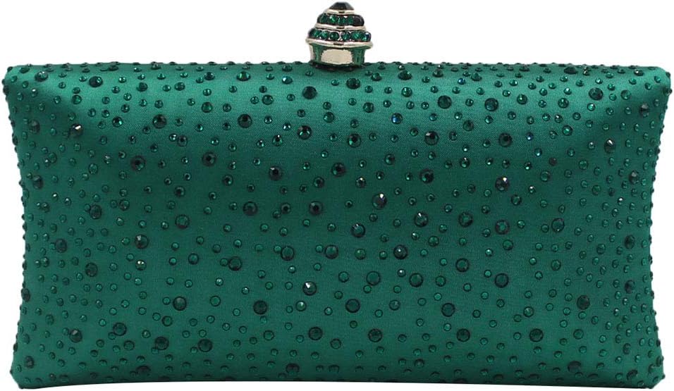 Women Beaded Sequin Clutch Bag Party Prom Wedding Bride Evening Purse Handbag with Rhinestone