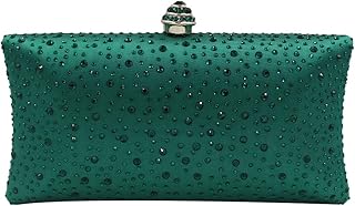 Women Beaded Sequin Clutch Bag Party Prom Wedding Bride Evening Purse Handbag with Rhinestone