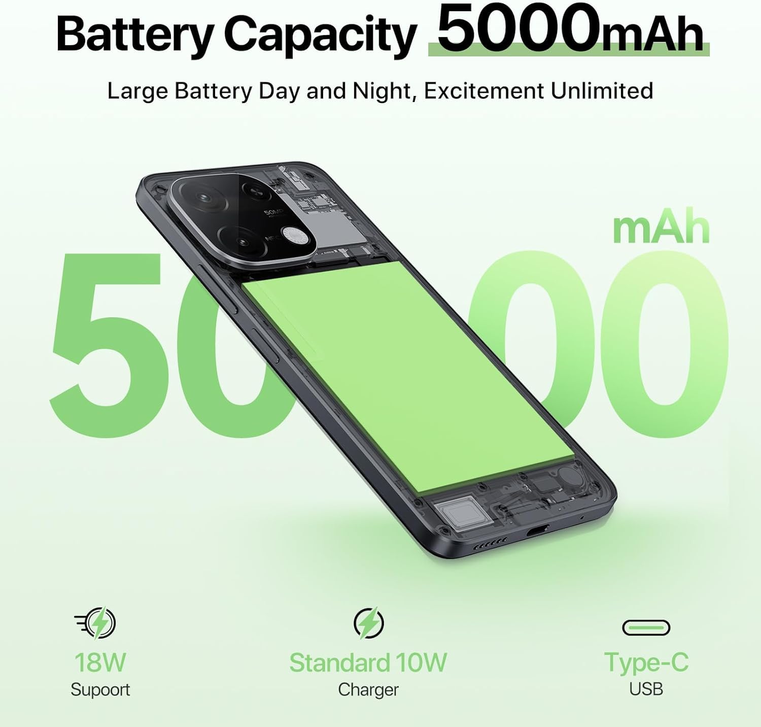 Amazon.com: UMIDIGI G9C Android 14 Unlocked Cellphone,Octa-core