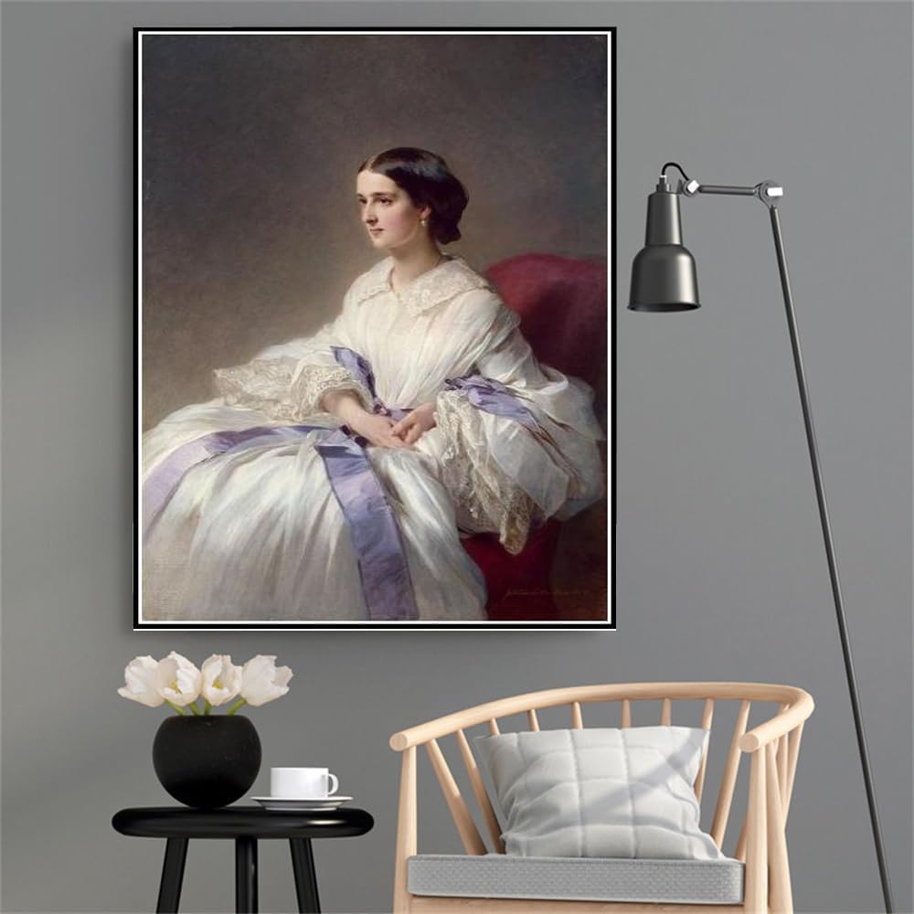Number Painting for Adults Portrait of Countess Olga Shuvalova Painting by Franz Xaver Winterhalter Arts Craft for Home Wall Decor