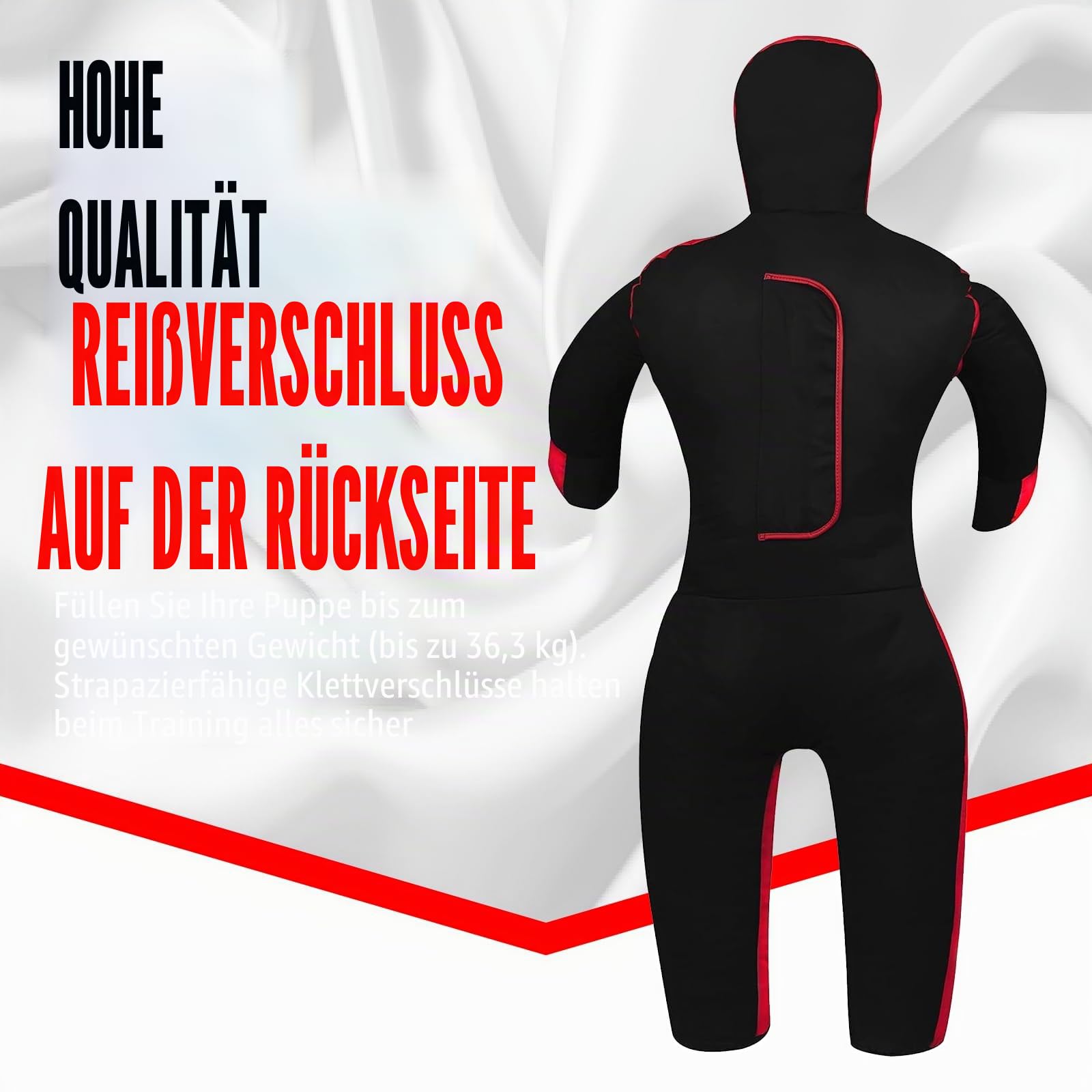 Shelly MMA Wrestling Grappling Dummy für Kinder BJJ Boxsack Wrestling Buddies Brazilian JIU Jitsu Stehposition Dummy Kampfsport Boxen Karate Training Schnuller (119,4 cm/4 Fuß) – ungefüllt