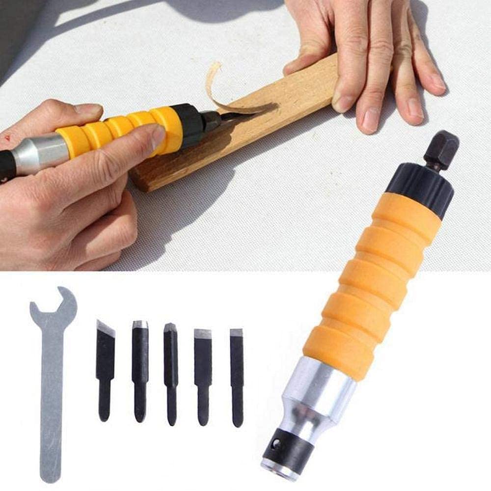 Kit di Strumenti per Incisione, Incisore Elettrico con Scalpello, Penna per Incisione Fai da Te per Legno, Intaglio di Mobili, Intaglio di Pavimenti Antichi, Piante in Vaso, Giocattoli, Figure