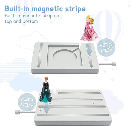 Miniatura 5 de Sun3drucker Estante flotante para Toniebox 2 y Toniebox 1, personajes de figuras de almacenamiento de Tonies - Estante montado en la pared