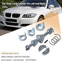 Vista 4 de Kit de reparación de cilindro de cerradura de puerta delantera izquierda y derecha, kit de reparación de cilindro de cerradura de puerta de barril