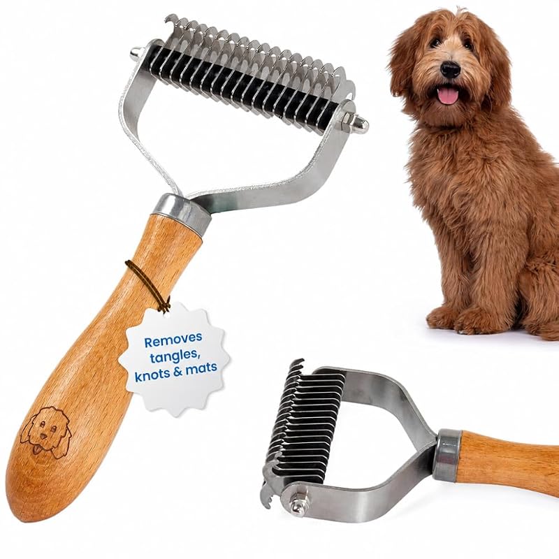 Rastelo Desembaraçador para Cães com Lâminas de Aço Inoxidável We Love Doodles Dematting Comb Standard