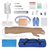 Medarchitect Phlebotomy Practice kit with Complete 41 Piece Set and IV Practice Kit for Nurses IV, Suitable for Medical Students, Nurses, Physicians as IV Arm Training Kit with Blood