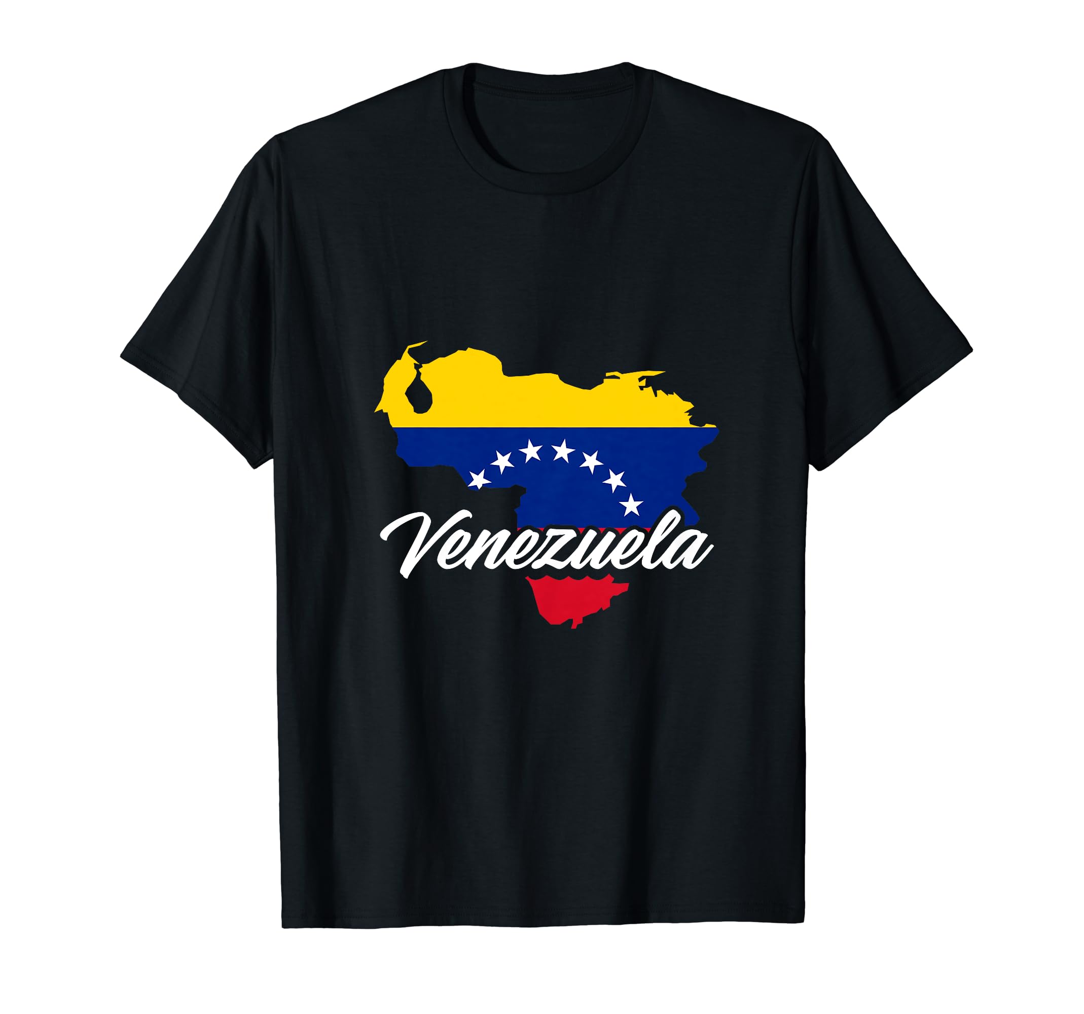 Venezuela Country SouvenirVenezuela Flag Map Venezuelan T-Shirt
