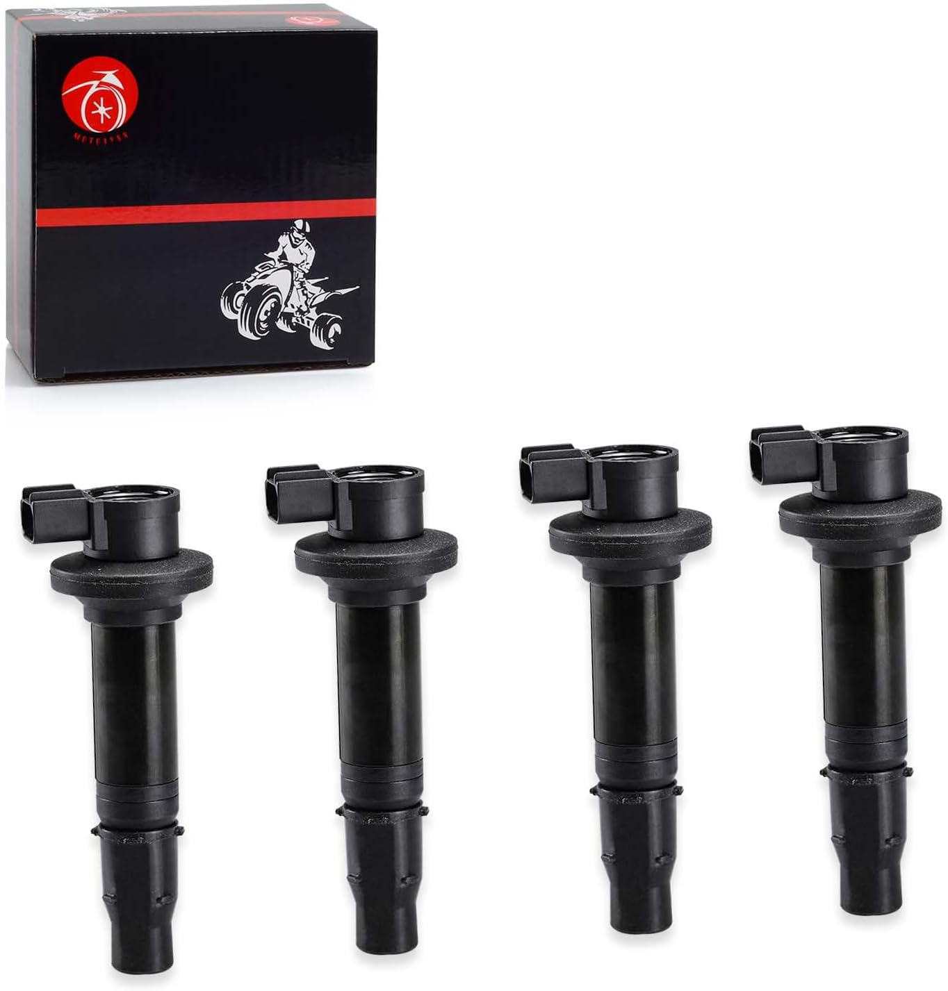 Ignition Coil 4 pcs Compatible with Yamaha YZF-R6 YZF R6 1999 2000 2001 2002 5EB-82310-00-00