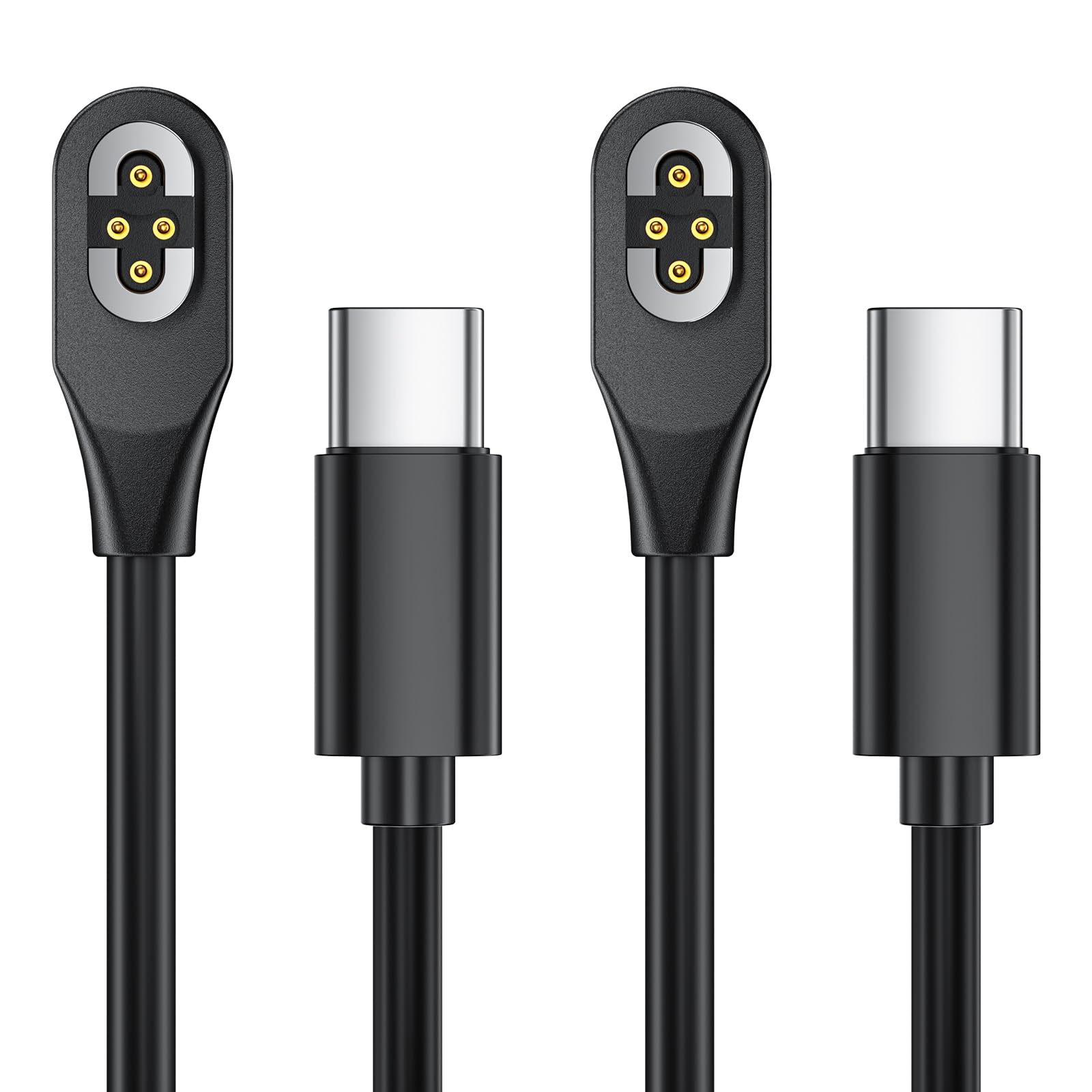 Charging Cable for SHOKZ OpenSwim Pro S710 USB A Bone Conduction Charger | Open-Ear Headphones Magnetic USB A 4-Pin Charger Cord Cable for Shokz OpenSwim Pro S7102Pack 3.3ft product thumbnail 2