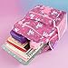 Trail maker 17” Kids Character School Backpacks Plush for Girls with Side Pockets, Padded Straps (Plush Cherry Unicorns)