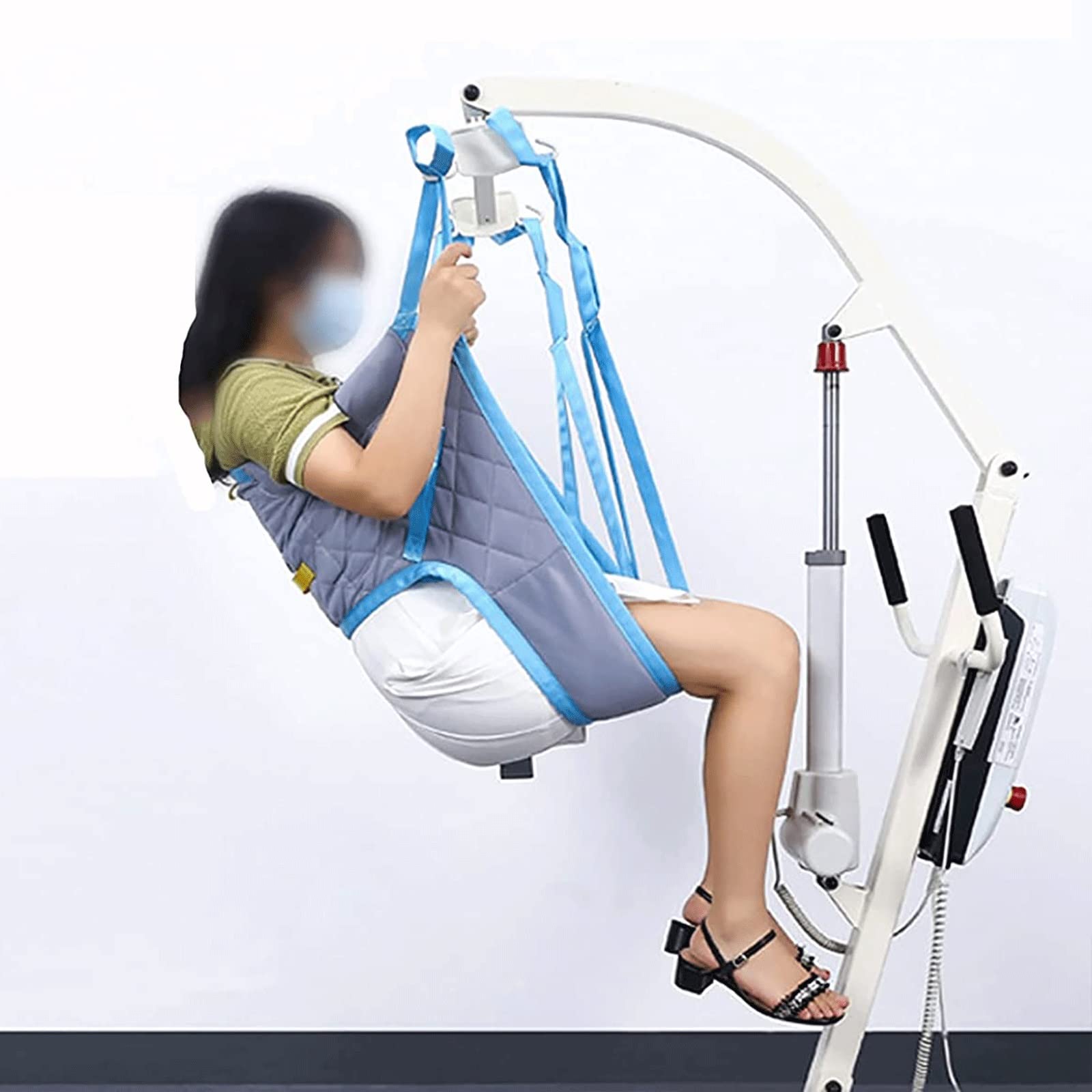 Daten Eslinga De Elevación Elevadores De Pacientes, Arnés Elevación Paciente Cuerpo Completo con Pierna Dividida Cinturón De Transferencia De Paciente Reutilizable para Pacientes De Edad Avanzada