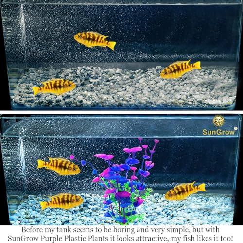 Image of SunGrow Large 9 inch Artificial Plastic Plants