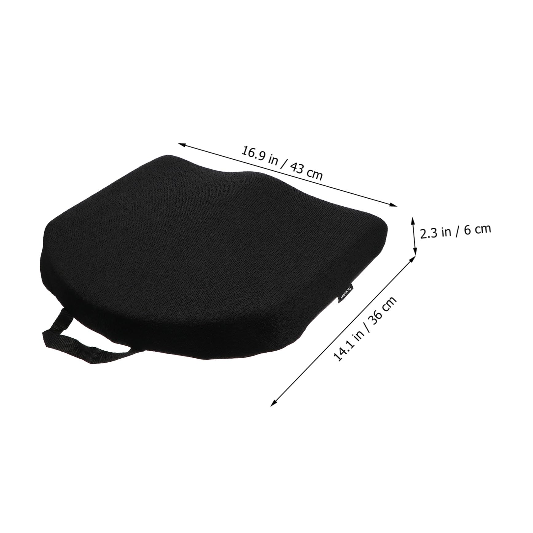 SOLUSTRE Coussin De Siège Auto Mousse à Mémoire Coussin Rehausseur Ergonomique Pour Conduite Confort Optimal Pour Longs Antidérapant Et Réducteur De Pression